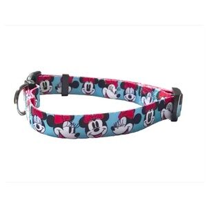COPY - Disney Minnie Mouse Faces Blue Dog Collar Adjustable small